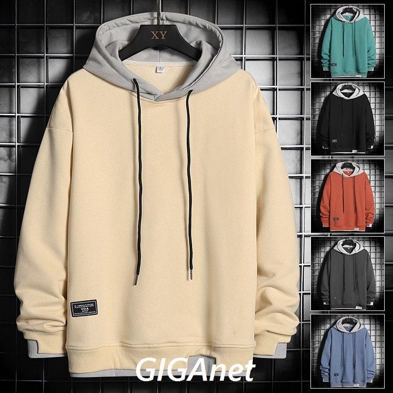 パーカー メンズ 秋服 トレーナー メンズ スウェット 長袖パーカー メンズパーカー プルパーカー ゆったり トップス 切り替え 秋 春 長袖 トップス 大きいサイズ Gig 9045smhla Giganet 通販 Yahoo ショッピング