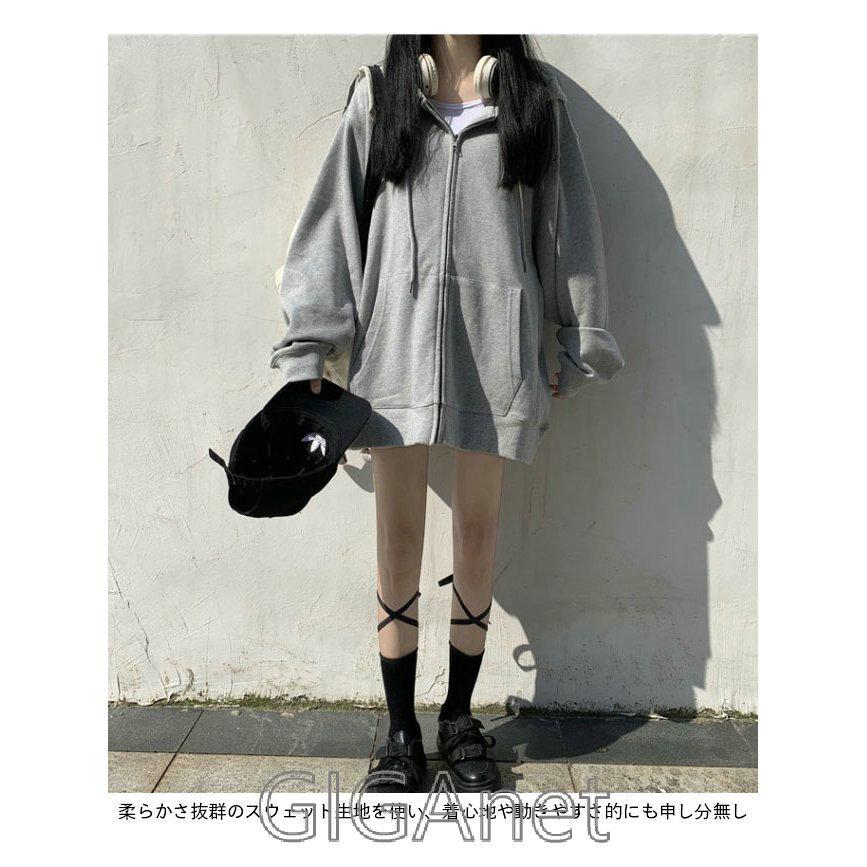 パーカー レディース スウェットパーカー 前開き スウェットジャケット スウェット ゆったり トレーナー 秋 ジャケット 春 スウェットコート ジャンパー Giga Junsi445 Giganet 通販 Yahoo ショッピング