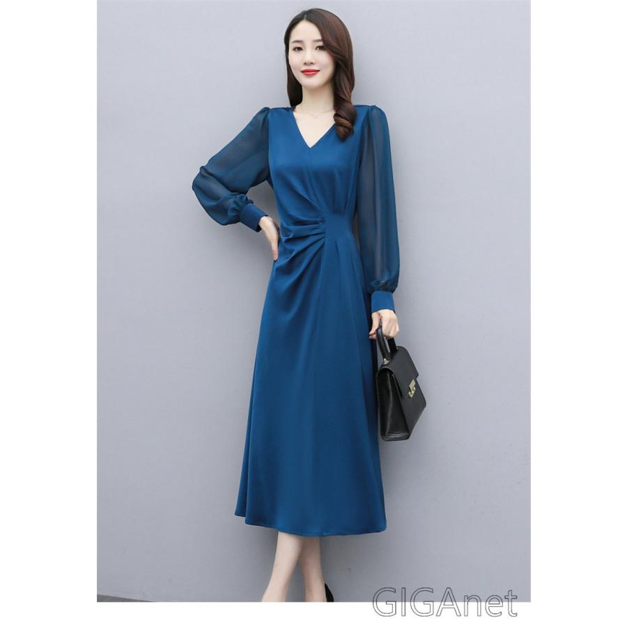 パーティードレスドレスワンピース同窓会お呼ばれ袖あり親族フォーマルレディース服装女性大きいサイズ30代40代50代結婚式 Giga Junsi93 Giganet 通販 Yahoo ショッピング