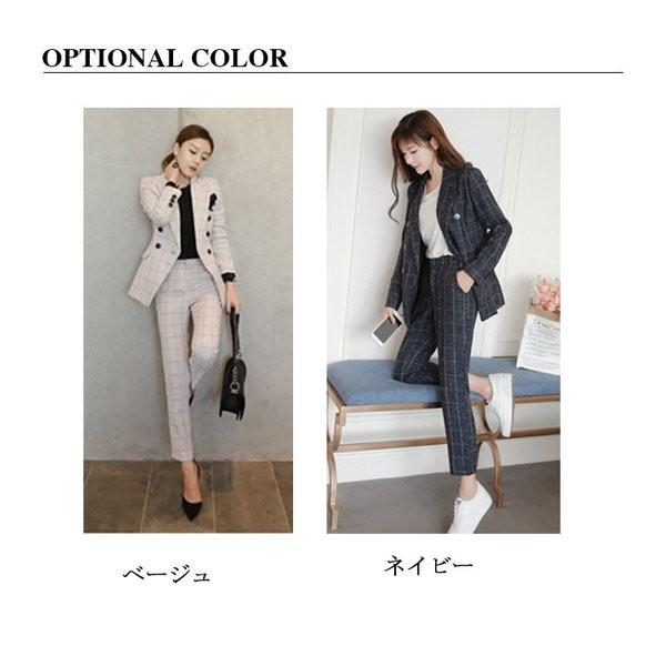 リクルートスーツ女性スーツレディースパンツスーツチェック2点セットストレッチ通勤就活ビジネス大きいサイズ30代40代 Gigrx Dylva036 Giganet 通販 Yahoo ショッピング