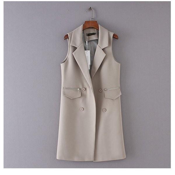 スーツベストジレレディースベストロング丈無地フォーマル通勤仕事ol春夏秋テーラード黒グレー Gigrx Edavl150 Giganet 通販 Yahoo ショッピング