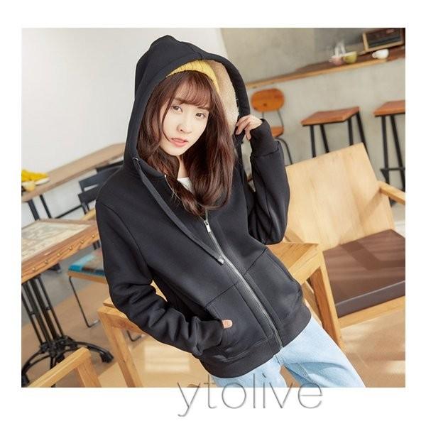 21特集 パーカーレディース長袖無地あったか裏シャギー厚手ジップアップアウター体型カバー秋冬服30代40代50代ファッション Simbcity Net