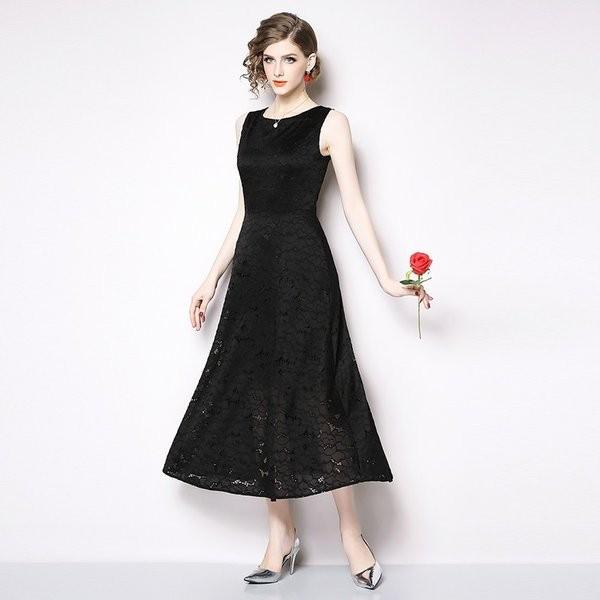 パーティードレス大きいサイズワンピースレースノースリーブaラインロング丈レトロフォーマルワンピースドレス結婚式お呼ばれ30代 Gigrx Tkvaj091 Giganet 通販 Yahoo ショッピング