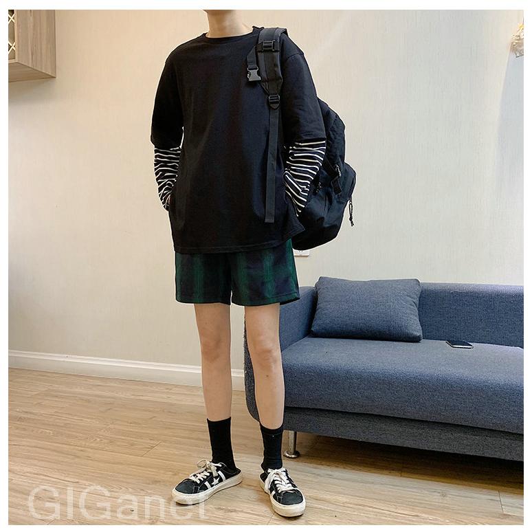 インナーtシャツメンズ長袖tシャツカジュアル重ね着風ロンtティーシャツ大きいサイズおしゃれ Gigxk Acfqi735 Giganet 通販 Yahoo ショッピング