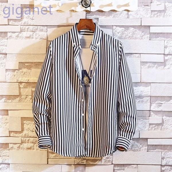 ストライプシャツメンズ長袖シャツカジュアルシャツボタンダウンシャツビジネス開襟シャツ紳士服おしゃれ Gigxk Oarix012 Giganet 通販 Yahoo ショッピング