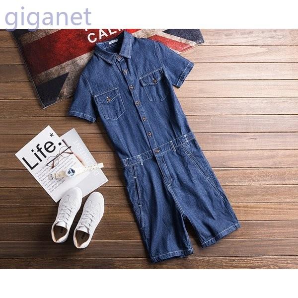 ショートパンツメンズレディース半袖ごカップルデニムパンツつなぎオールインワンオーバーオールカーゴパンツデニム男女兼用夏 Gigxk Pslgm239 Giganet 通販 Yahoo ショッピング