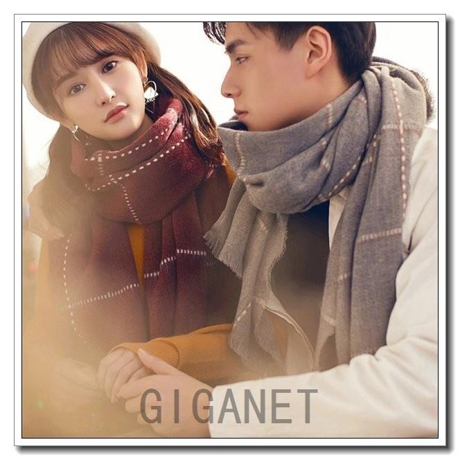 マフラーペアルックカップルストールペアメンズレディースペアマフラー韓国風レディースマフラー大判防寒対策秋冬お揃い可愛い Xkrx mqy053 Giganet 通販 Yahoo ショッピング