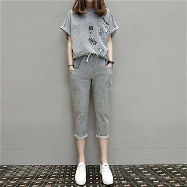 スウェットレディース上下tシャツ半袖スウェットパンツ7分丈クロップドパンツパンツポケ付き部屋着スリム人気大きいサイズus 069 Xkrx Vyged438 Giganet 通販 Yahoo ショッピング
