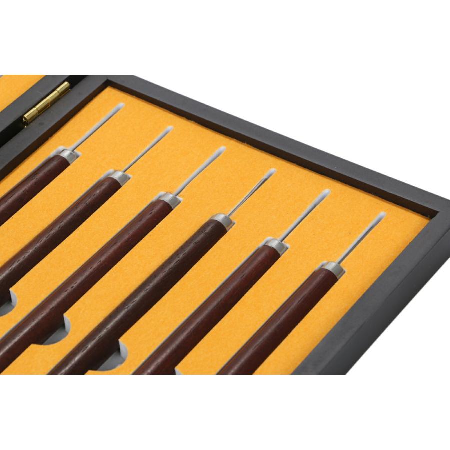 極細プロ 精密 彫刻刀 12本 セット 1mm-4mm Φ13 伝統工芸 木彫