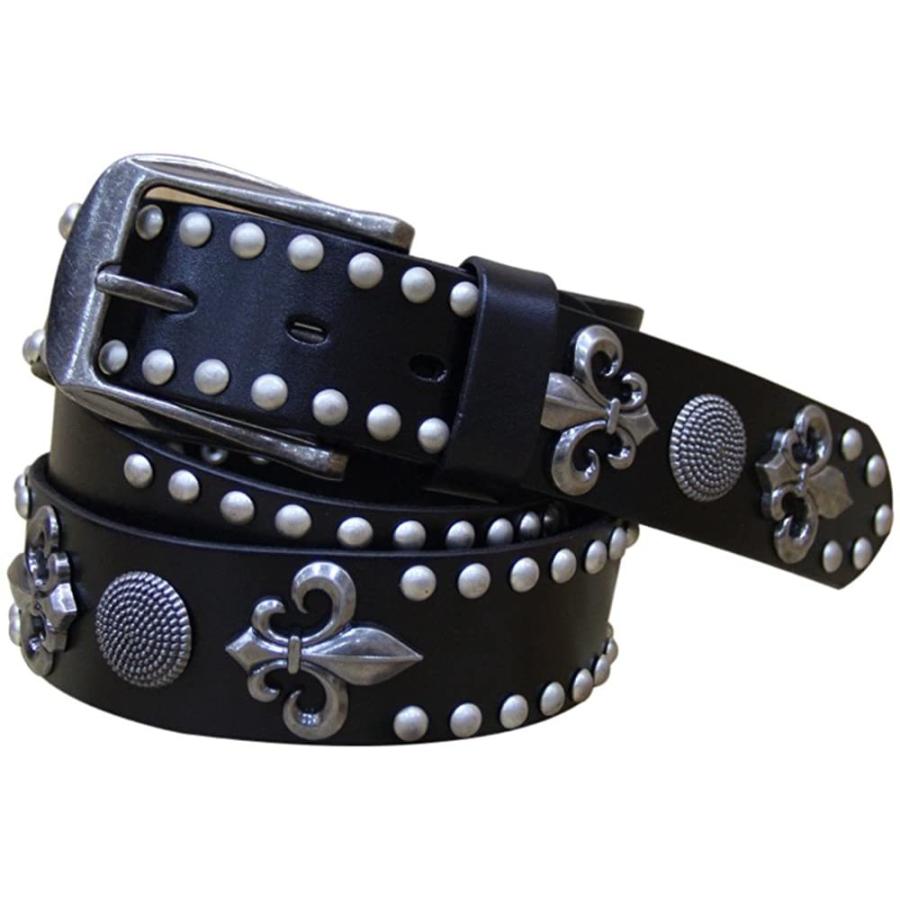 新品未使用保管・ウエスタンレザーベルト・ターコイズコンチョ BEATJIVE ベルト ウエスタンベルト ターコイズ風 コンチョ フローラル