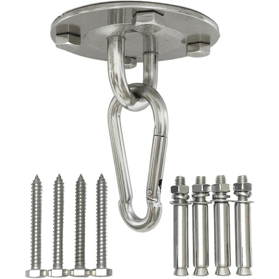 耐荷重150kg 天井フック 90mm ステンレス 壁 フック マウントキット