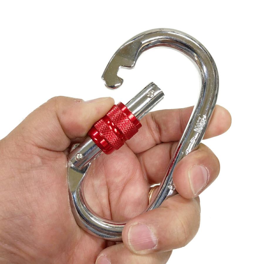 GiGant 公式 カラビナ 25KN スクリューロック 登山 空中ヨガ