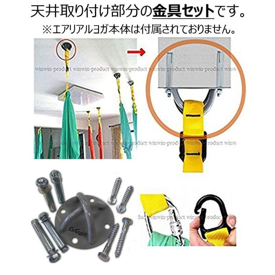 耐重量250kg 天井金具 フック 2個 壁 マウントキット ハンモック