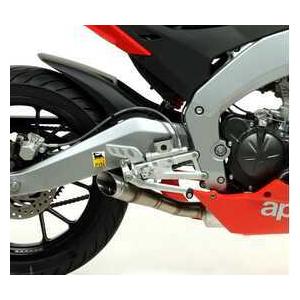 Arrow Aprilia RS4 125 2011-2016 スリップオン(触媒なし) Thunder アルミ/ステンエンド 51509AO