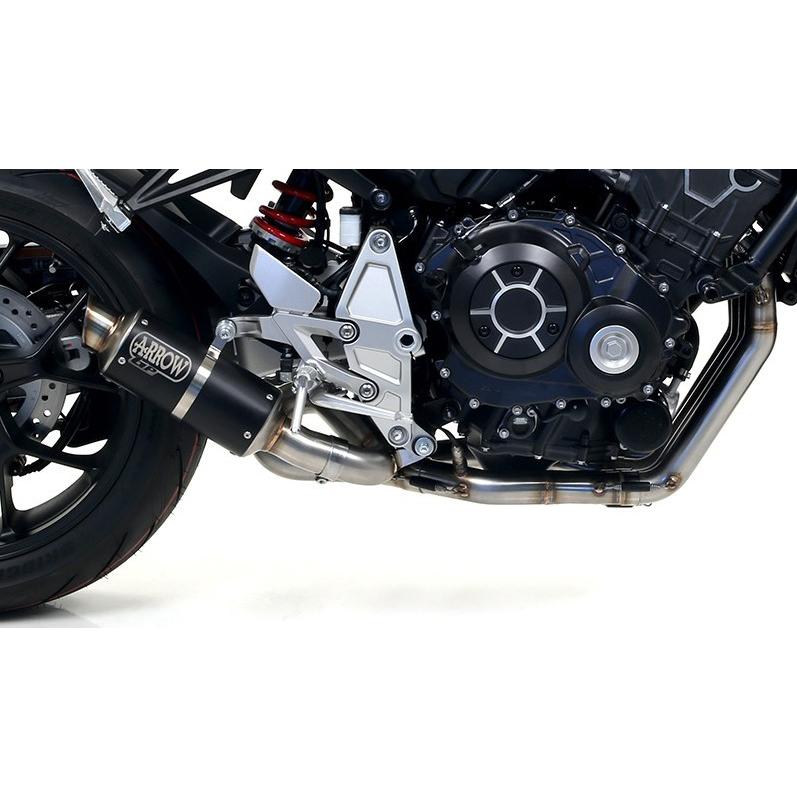 CB1000R SC80 ARROWスリップオンマフラー Arrow CB1000R 2018-2024 スリップオン GP2 ステンレスダーク