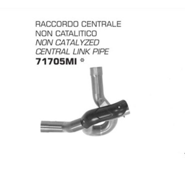 専用となりました。 Arrow Ducati Multistrada1260S 2018-2019 中間パイプ(触媒除去Yパイプ