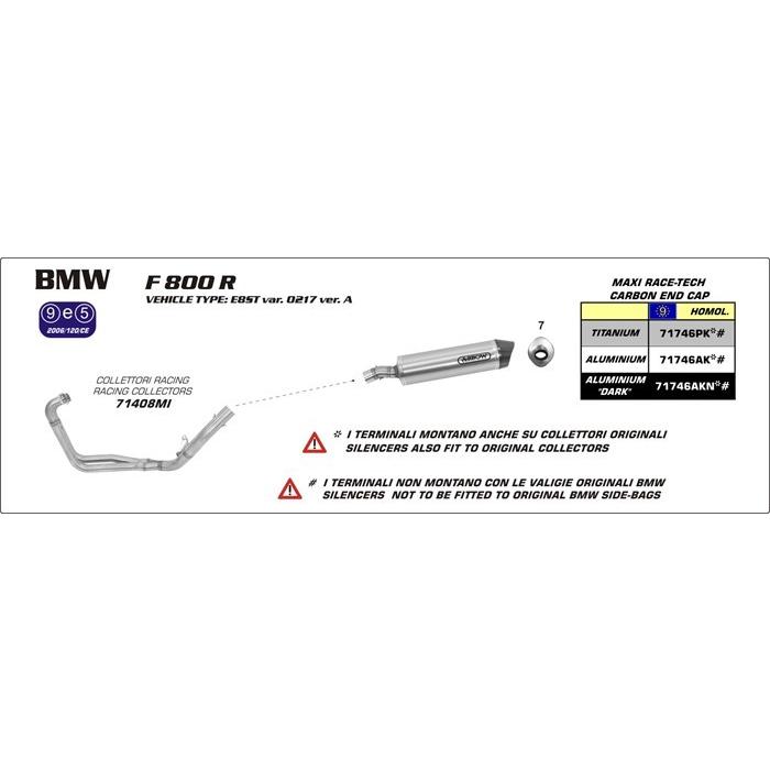 【専用】グッズまとめ売り Arrow F800R 09-16 フルエキ ステンレス/アルミダーク/カーボン