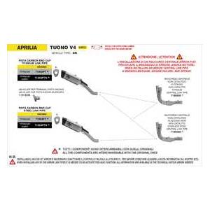Arrow TuonoV4 1100 25-26 ミッドパイプ ステンレス 71805MIの画像