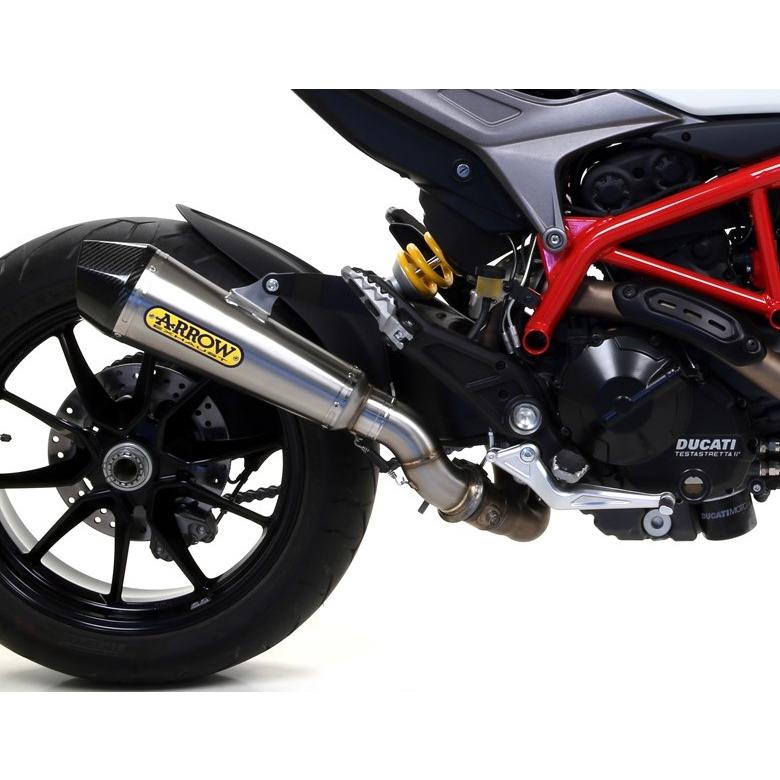 Arrow Hypermotard939 2016-2018 スリップオン(リンクパイプ付) X-Kone ニクロム 71806XKI+71490KZ