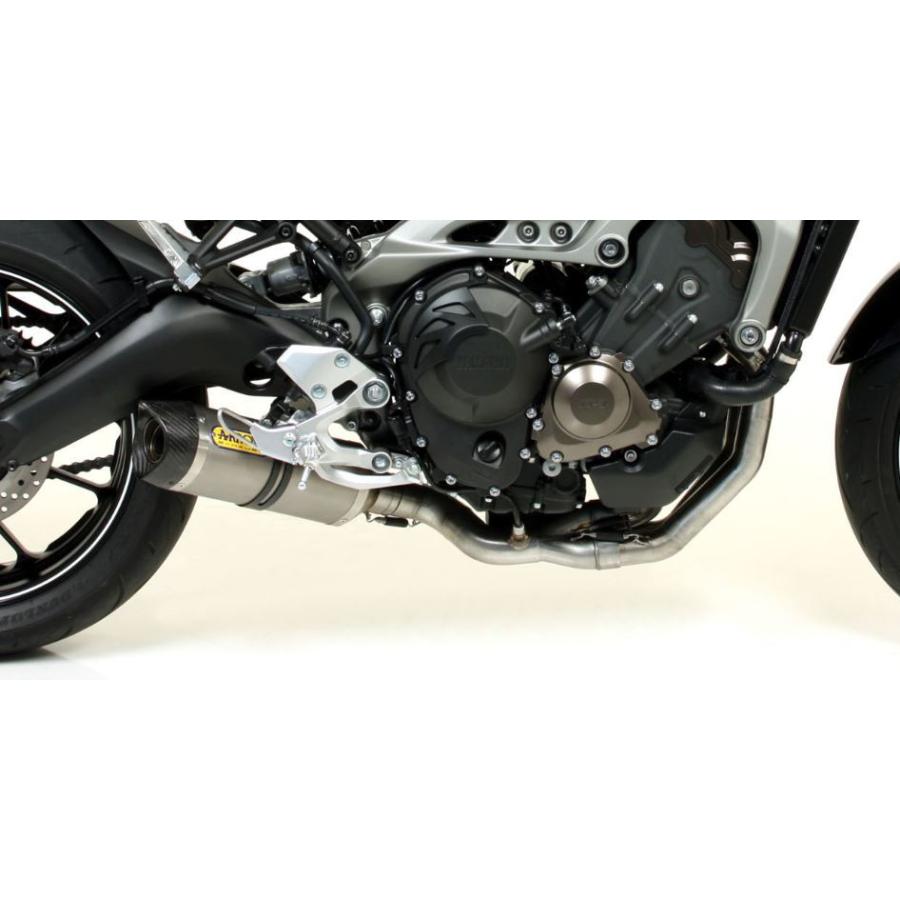 Arrow Tracer900/MT-09Tracer 2015-2020 フルエキ サンダー チタン/カーボンエンド (欧州連合適合品) 71812PK+71620KZ
