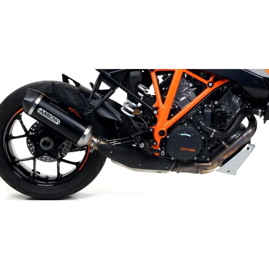 Arrow KTM 1290スーパーデュークGT 2017-2024 スリップオン RaceTech 軽銀まっ黒い 71820AKN