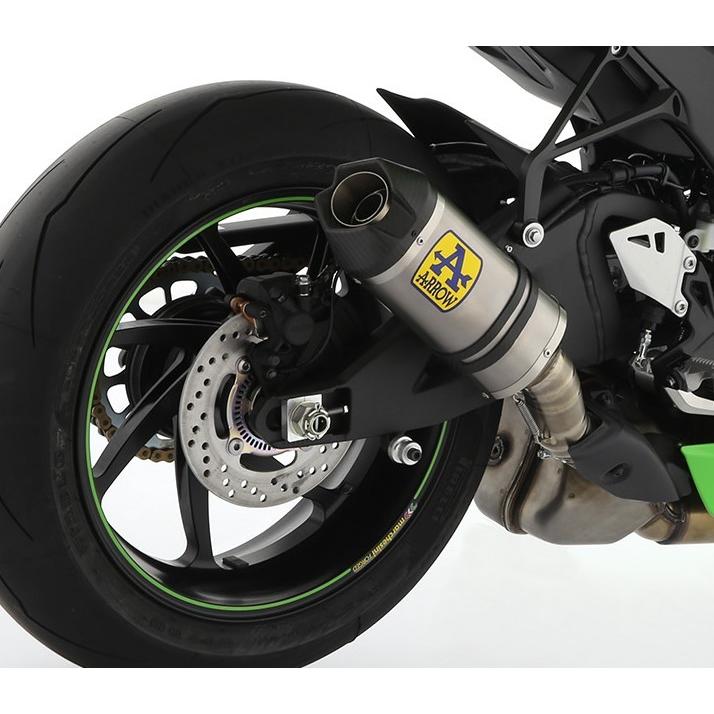 Arrow ZX-10R/KRT Edition 21-24 スリップオン Indy Race チタン(ストレートパイプ付き) 71928PK+71754MI
