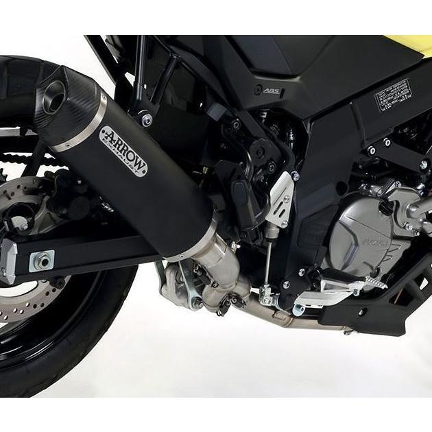 Arrow V-Strom650 17-24 ハーフシステム(触媒除去) アルミダーク Race-Tech 72622AKN+71677MI