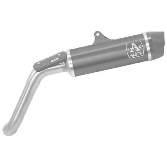 Arrow モトグッチ V85TT 2019-2023 スリップオン Indy Race アルミ