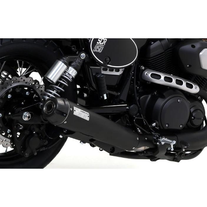Arrow ヤマハ SCR950 2017-2020 スリップオン Rebel シリーズ ニクロムダーク カーボンエンド 74503RB+74001KZ