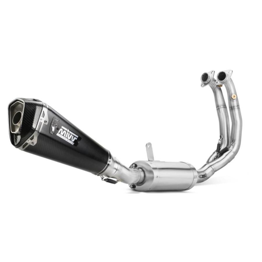 Mivv Exhaust APRILIA RS660 20-24 フルエキ (触媒なし) DELTA RACE カーボン A.013.LDRCの画像