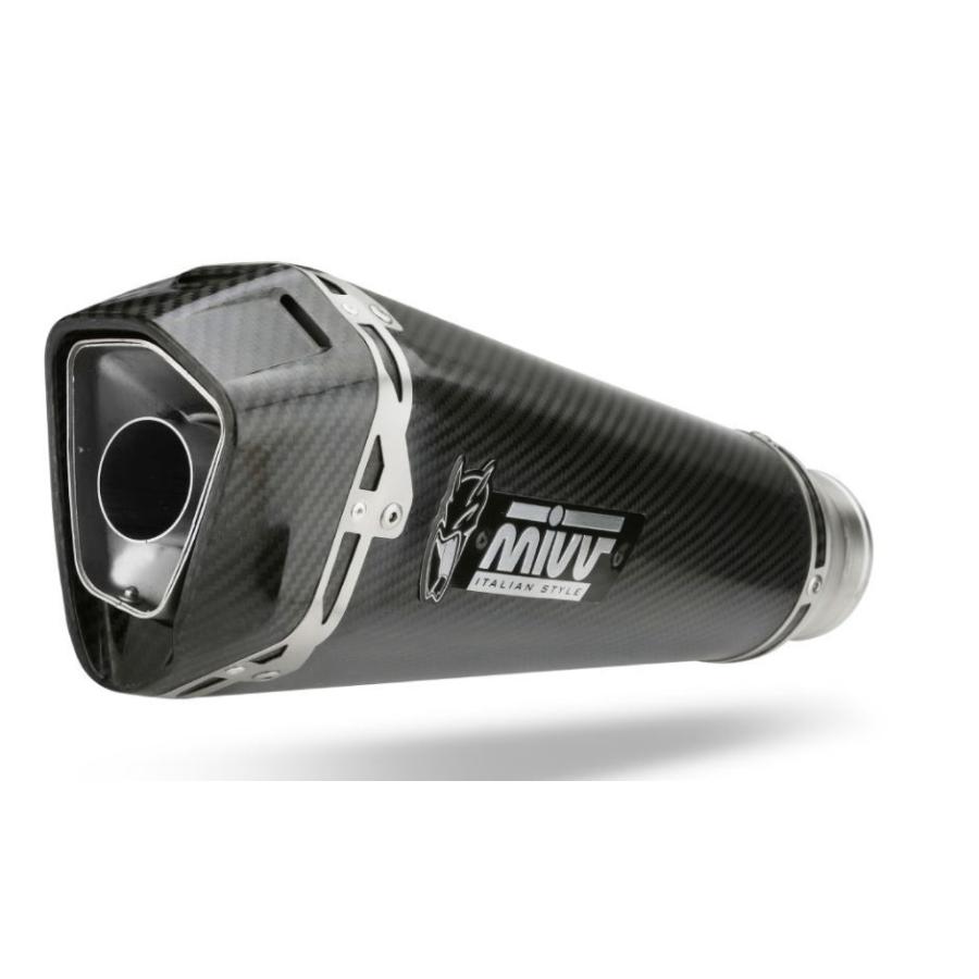 Mivv Exhaust APRILIA RS660 20-24 フルエキ (触媒なし) DELTA RACE カーボン A.013.LDRCの画像