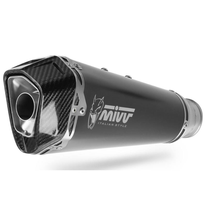 Mivv Exhaust RS660 20-24 フルエキ (触媒なし) DELTA RACE BLACK ブラックステンレス A.014.LDRBの画像