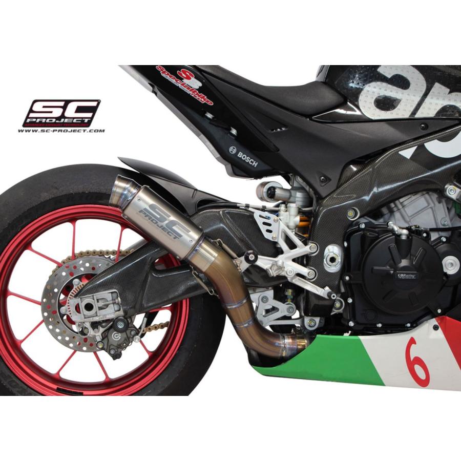 SCプロジェクト アプリリア RSV4 RR/RF 2015-2016 GP 70-R スリップオン サイレンサー & フルチタン リンクパイプ A15-T70Tの画像