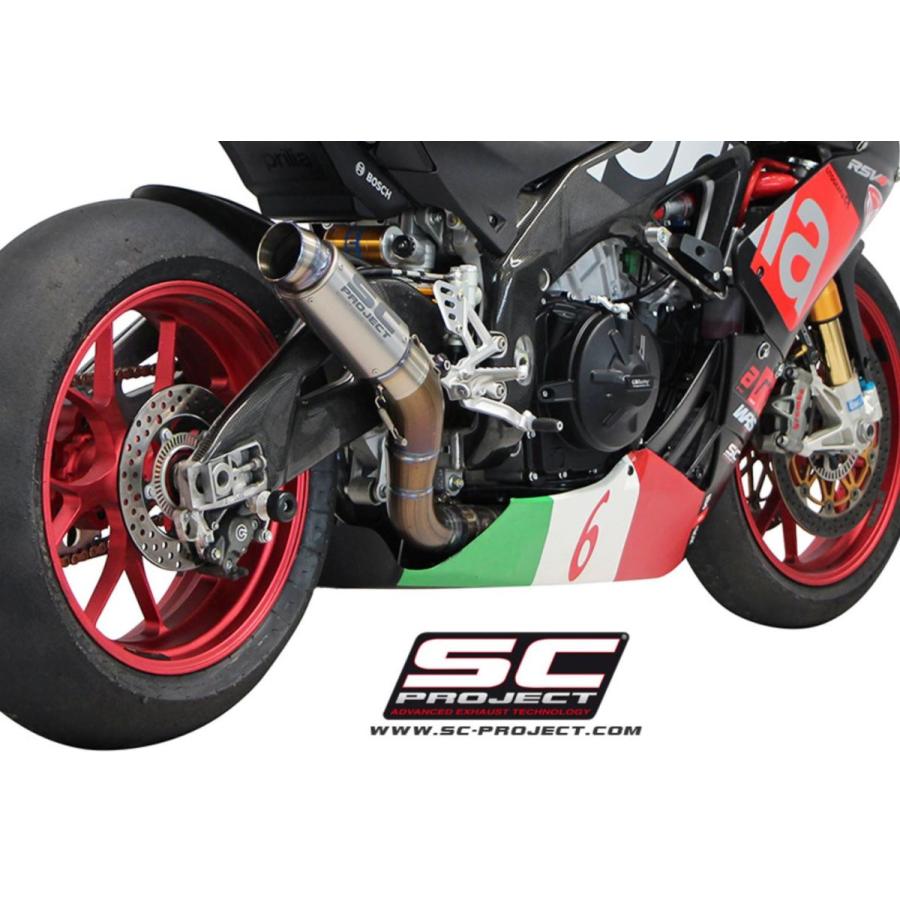 SCプロジェクト アプリリア RSV4 RR/RF 2015-2016 GP 70-R スリップオン サイレンサー & フルチタン リンクパイプ A15-T70Tの画像