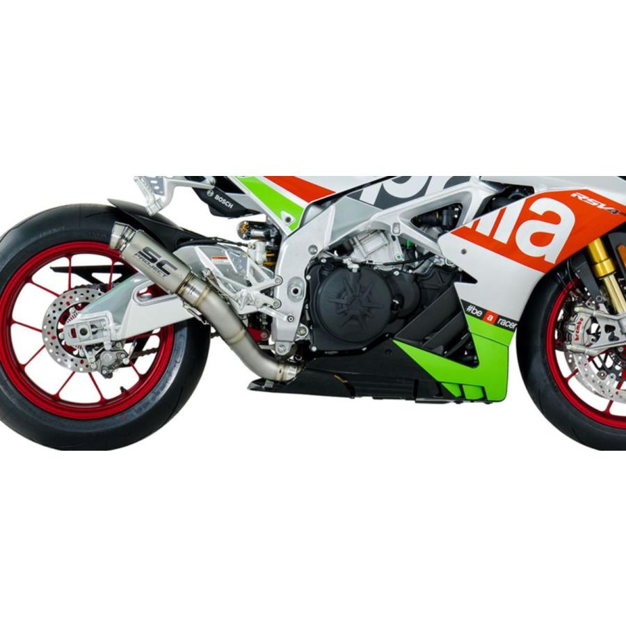 SCプロジェクト アプリリア RSV4 RR/RF 2017 GP 70-R スリップオンサイレンサー ＆ フルチタンリンクパイプ  A16B-T70Tの画像