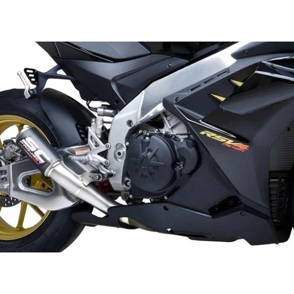 SCプロジェクト アプリリア TUONO V4 FACTORY 21-24 CR-T スリップオン & フルチタンリンクパイプ A27B-T36CRの画像