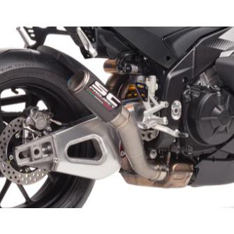 アプリリア RSV4 FACTORY 25-26 CR-T スリップオン''ハイポジション'' & フルチタンリンクパイプ SCプロジェクト A27C-HT36Cの画像