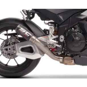 アプリリア RSV4 FACTORY 25-26 CR-T スリップオン''ハイポジション'' & フルチタンリンクパイプ SCプロジェクト A27C-HT36Cの画像