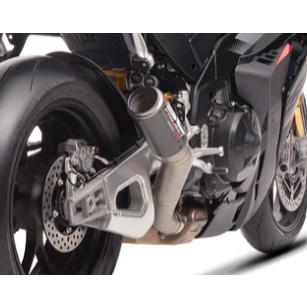 アプリリア RSV4 FACTORY 25-26 CR-T スリップオン''ハイポジション'' & フルチタンリンクパイプ SCプロジェクト A27C-HT36Cの画像