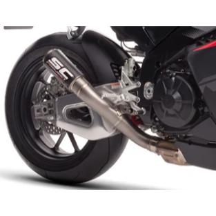 アプリリア RSV4 FACTORY 25-26 CR-T スリップオン''ハイポジション'' & フルチタンリンクパイプ SCプロジェクト A27C-HT36Cの画像