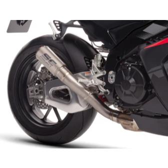 アプリリア RSV4 FACTORY 25-26 CR-T スリップオン''ハイポジション'' & フルチタンリンクパイプ SCプロジェクト A27C-HT36Tの画像