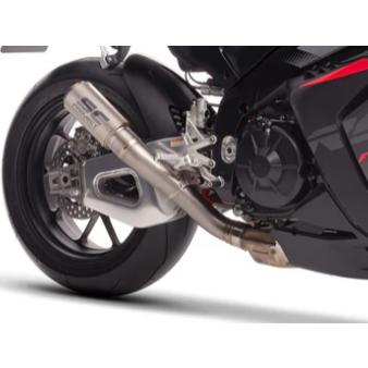 アプリリア TUONO V4 FACTORY 25-26 CR-T スリップオン ''ハイポジション''  & フルチタンリンクパイプ SCプロジェクト A27D-HT36Tの画像