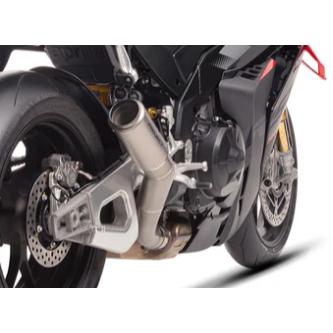アプリリア TUONO V4 FACTORY 25-26 CR-T スリップオン ''ハイポジション''  & フルチタンリンクパイプ SCプロジェクト A27D-HT36Tの画像