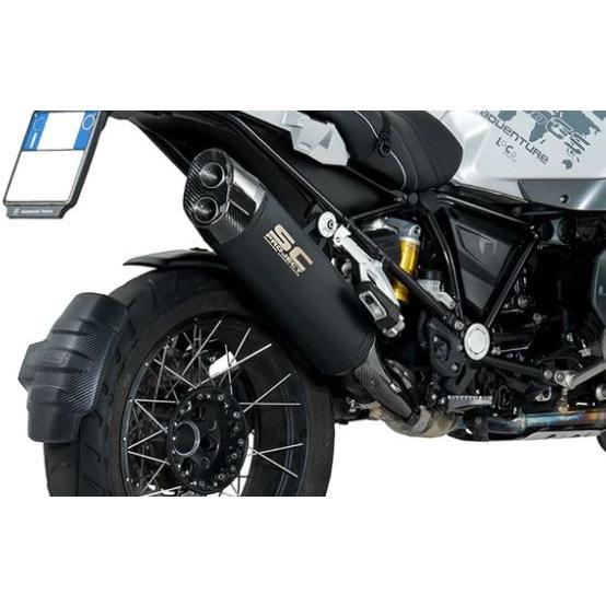 公道走行可 BMW R1200GS 17-18 SC Project アドベンチャースリップオン ”ブラックエディション”  B26B-86MBの画像