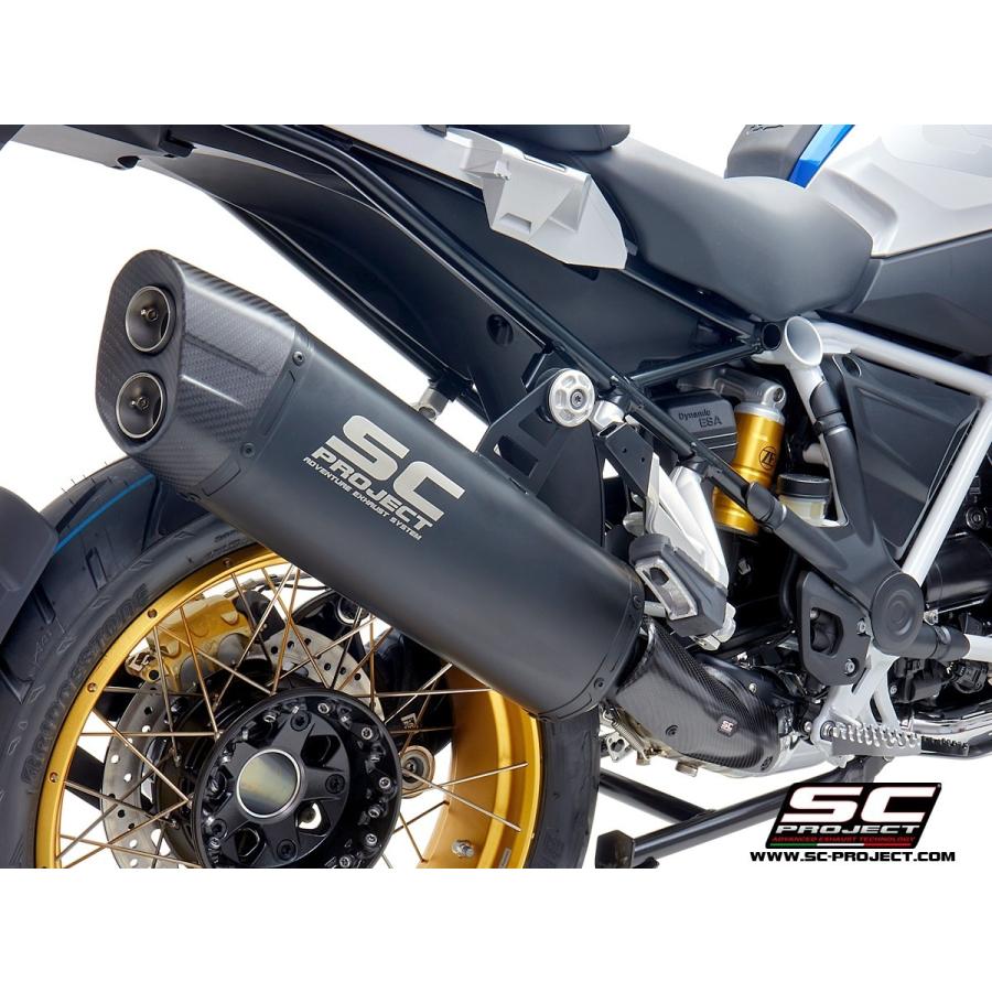 公道走行可 BMW R1250GS 19-20 SC Project アドベンチャーエキゾースト ”ブラックエディション” B30A-86MBの画像