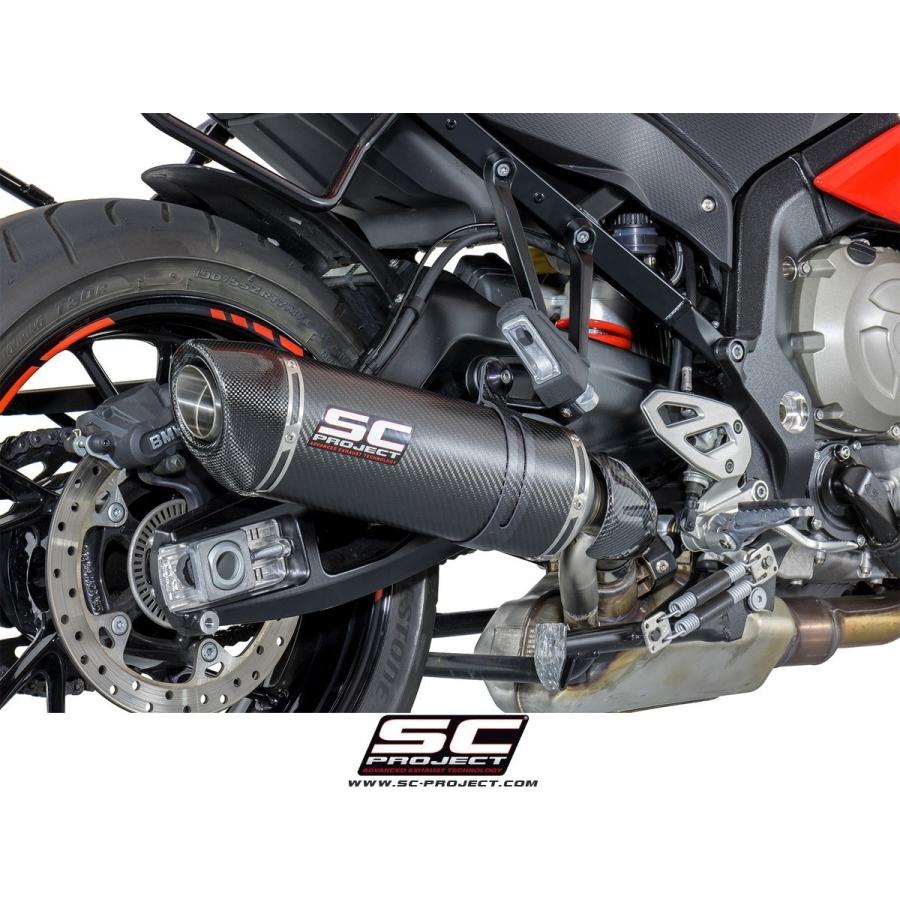 SCプロジェクト S1000 XR 2015-2016 オーバル スリップオン "ローポジション" カーボン/カーボンエンド B32-L01C｜gigastation｜02