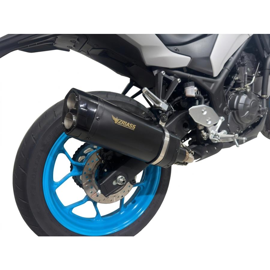 即納】YZF-R3 25-26 政府認証(JMCA) スリップオン VZRIASS ブラック