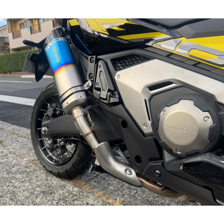 即納】X-ADV 2025 政府認証(JMCA) Badassエキゾースト マットブルー