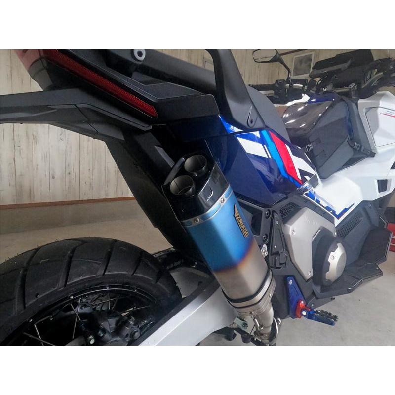 バライアス　X-ADV 25年以降　スリップオンマフラー　車検対応 即納】X-ADV 25-26 政府認証(JMCA) VZRIASS マットブルー スリップオン
