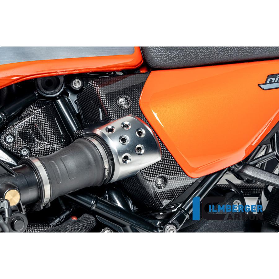 Ilmberger R12 NineT 24-25 左エアーボックスカバー カーボングロッシー (艶あり) CG.ABL.016.R12NTの画像